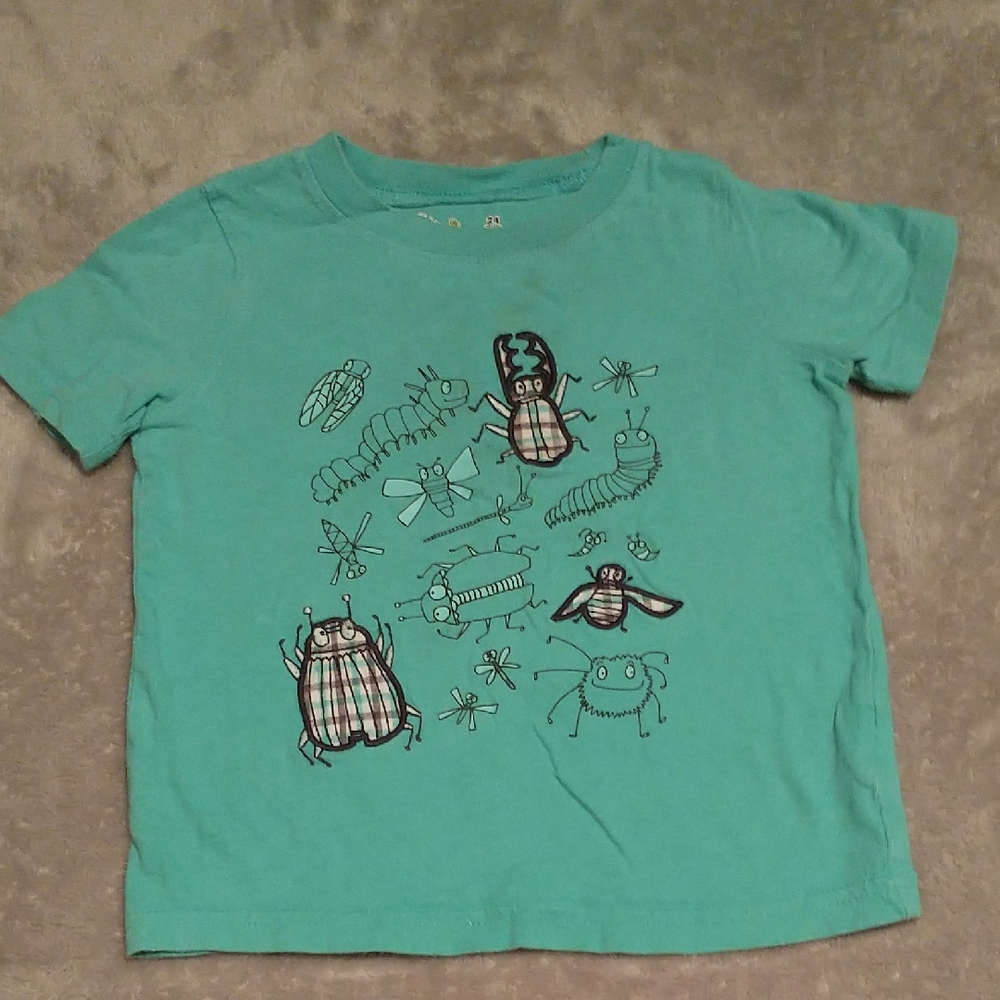 jumping beans Teal Bug Graphic Short Sleeve Tee